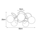 Lampa sufitowa K-5117 z serii RUBI
