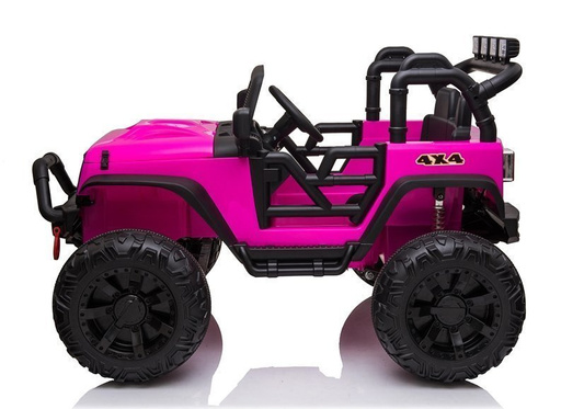 Auto Terenowe Na Akumulator Jeep JC666 Światła LED MP3 Pilot Różowy