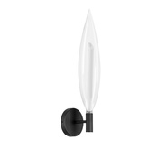 Kinkiet Nordic szklany czarny transparentny do salonu 1x5W G9