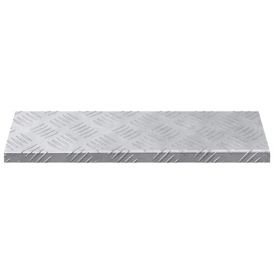 Stopień Prostokątny 5 pcs Srebrny 60 x 18 x 2,5 cm Aluminium