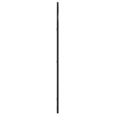 vidaXL Lustro ścienne, czarne, 60x100 cm, zakończone łukiem, żelazo