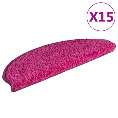 Maty na schody 15 szt. 65x21x4 cm różowe półokrągłe duże