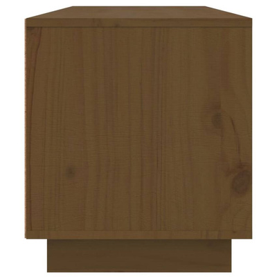 vidaXL Szafka pod TV, miodowy brąz, 140x35x40 cm, lite drewno sosnowe