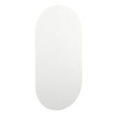 vidaXL Lustro z lampami LED, 40x20 cm, szklane, owalne