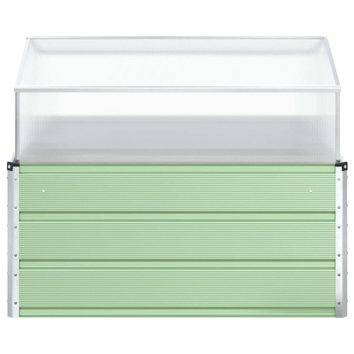 Donica Pastelowa Zieleń 100 x 100 x 77 cm Stal Galwanizowana