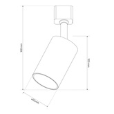 Lampa reflektor na szynoprzewód NEVA Tc White GU10 biała EDO777532 EDO Solutions