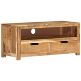 vidaXL Szafka pod TV, 88x35x40 cm, lite drewno akacjowe