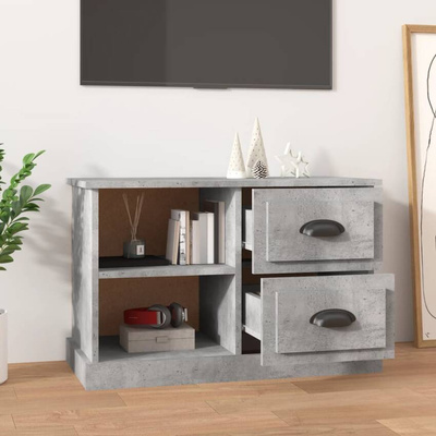 vidaXL Szafka pod TV, szarość betonu, 73x35,5x47,5 cm