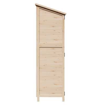 Shed ogrodowy naturalny 59,5 x 56 x 176,5 cm Drewno Świerkowe