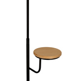 Lampa podłogowa czarna półka 173cm Vanity 51-00057