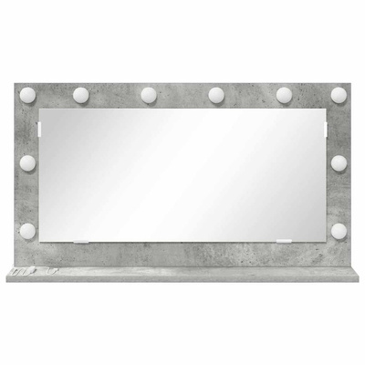 Lustro toaletowe Prostokątny Betonowy szary 80 x 45 x 18 cm