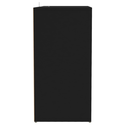 Szafka na buty, czarna, 60x35x70 cm, materiał drewnopochodny