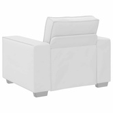 Fotel Biały 100 cm Skóra ekologiczna