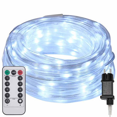 Lina świetlna z 120 diodami LED Zimna biel 5 m PVC