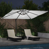 Parasol Roma Beżowy 286 x 284 x 270 cm Aluminium i Poliester