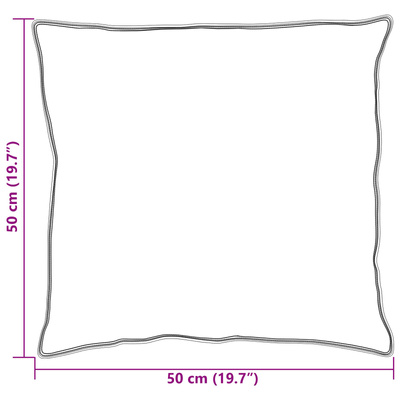 Poduszka z poduszką 2 pcs Biały 50 x 50 cm bawełna