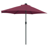 Parasolka ogrodowa Bordeaux Czerwony 294 x 150 x 224 cm