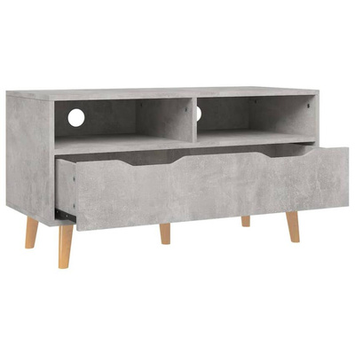 vidaXL Szafka pod TV, szarość betonu, 90x40x48,5 cm
