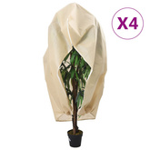 Kaptury ochronne z suwakiem, 4 szt., 70 g/m?, 3,14x2,5 m