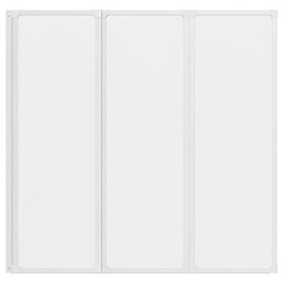 vidaXL Drzwi prysznicowe, 117 x 120 cm, 3 panele, składane