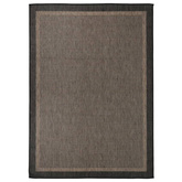 vidaXL Dywan zewnętrzny o płaskim splocie, 120x170 cm, ciemnobrązowy