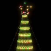 vidaXL Stożkowa choinka z lampek, 688 kolorowych LED, 300 cm