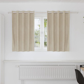Zasłony zaciemniające 2 pcs Kremowy 140 x 140 cm Aksamit