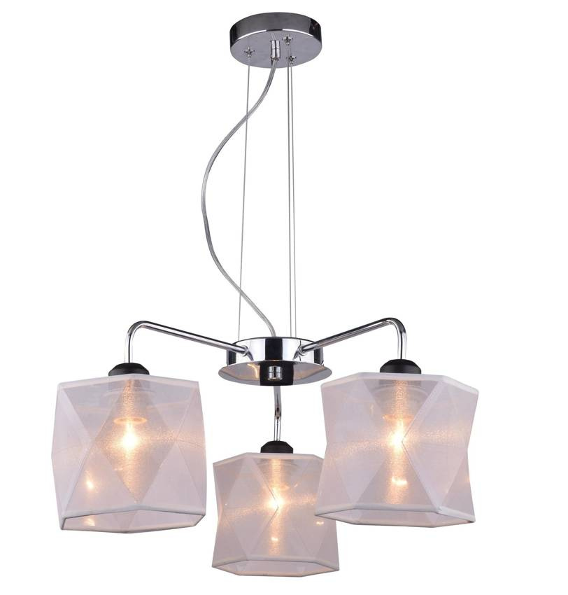 Lampa wisząca sufitowa chromowa regulowana 3x40W Nosja Candellux 33-58720