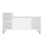 vidaXL Szafka pod TV, biała, 100x35x55 cm, materiał drewnopochodny model standard
