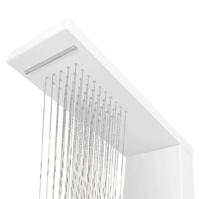 vidaXL Panel prysznicowy, aluminiowy, matowy, biały