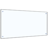 Panel ochronny do kuchni, przezroczysty, 100x50 cm, szkło