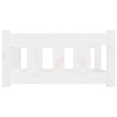 vidaXL Legowisko dla psa, białe, 75,5x55,5x28 cm, lite drewno sosnowe