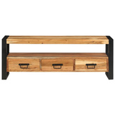 vidaXL Szafka pod TV, 120x30x45 cm, lite drewno akacjowe