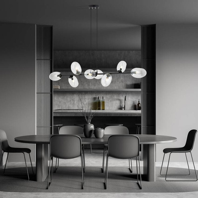 Lampa wisząca PANDORA 8 BL TRANSPARENT