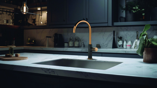 BATERIA ZLEWOZMYWAKOWA MOONLIGHT INVENA TREND CZARNA / ROSE GOLD