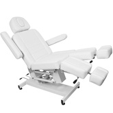 Fotel kosmetyczny elektr. Azzurro 706 pedi 1 siln. biały 109099