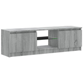 vidaXL Szafka pod TV z LED, szary dąb sonoma, 120x30x35,5 cm