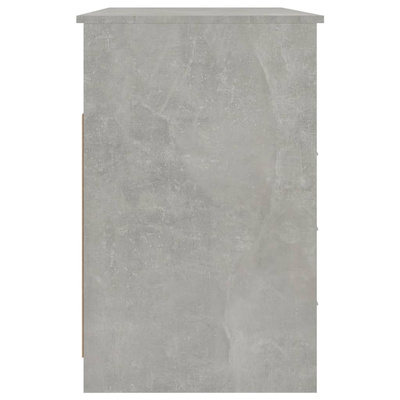 vidaXL Biurko z szufladami, szarość betonu, 102x50x76 cm