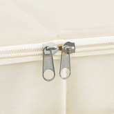 Pojemniki, 2 szt., tkanina, 70x40x18 cm, kremowe