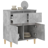 vidaXL Komoda, szarość betonu, 60x35x70 cm, materiał drewnopochodny wariant 5