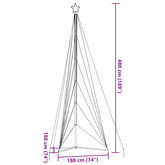 Choinka LED 861 LED Kolorowa 478 cm