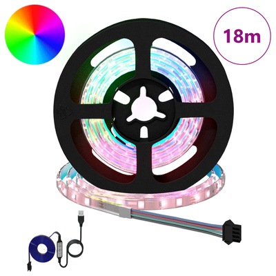 Taśma LED 12 pcs Czarny i przezroczysty 750 mm Miedź i plastik