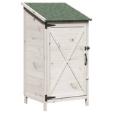 Shed ogrodowy Biały 59,5 x 56 x 113,5 cm Drewno Świerkowe