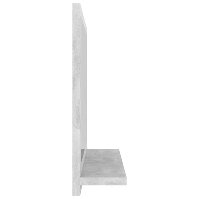 Lustro łazienkowe, szarość betonu 40x10,5x37 cm 804557