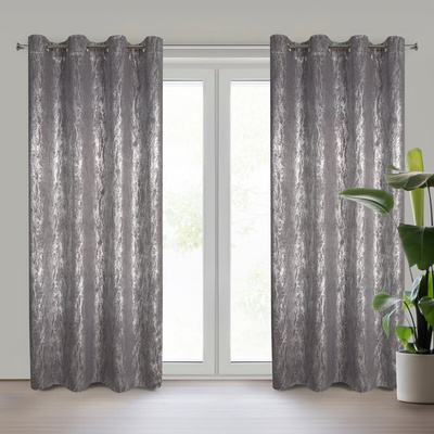 Zasłona Elise stalowa 140x250