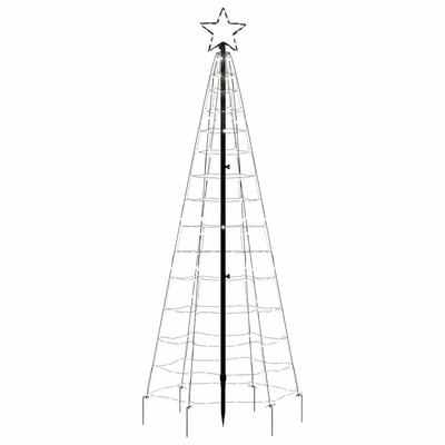 Choinka świąteczna LED z kolcami 220 diod LED Zimna biel 180 cm