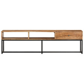vidaXL Szafka pod TV, 160x30x45 cm, lite drewno akacjowe