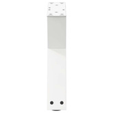 Nogi do stolika kawowego 2 szt. Białe 30x(30-31,3) cm Stal