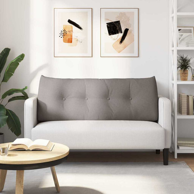 Poduszka na plecy Ciemnoszary 120 x 24 x 50 cm tkanina