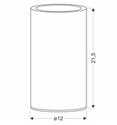 Lampka nocna Brillo srebrna LED dotykowa z usb ze ściemniaczem